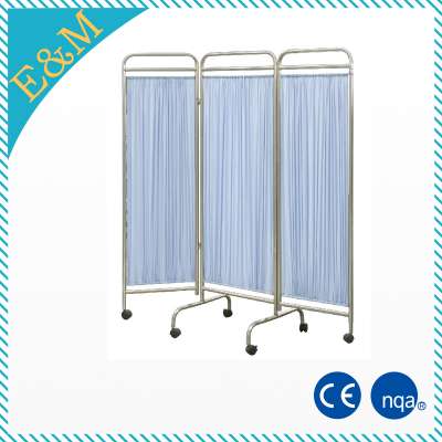 Folding Stainless Steel 3 Wings Medical Ward Screen