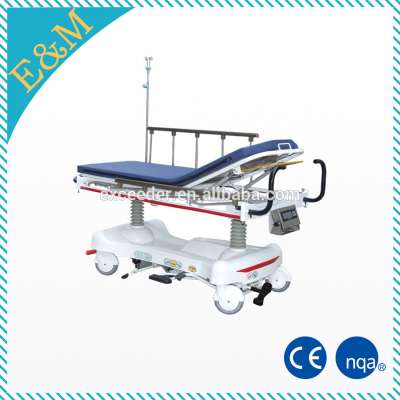 Hospital hydraulic transfer stretcher for patient transport gurney diamensions