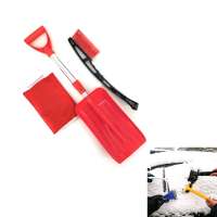 heavy-duty snow shovel with snow brush ice scraper set